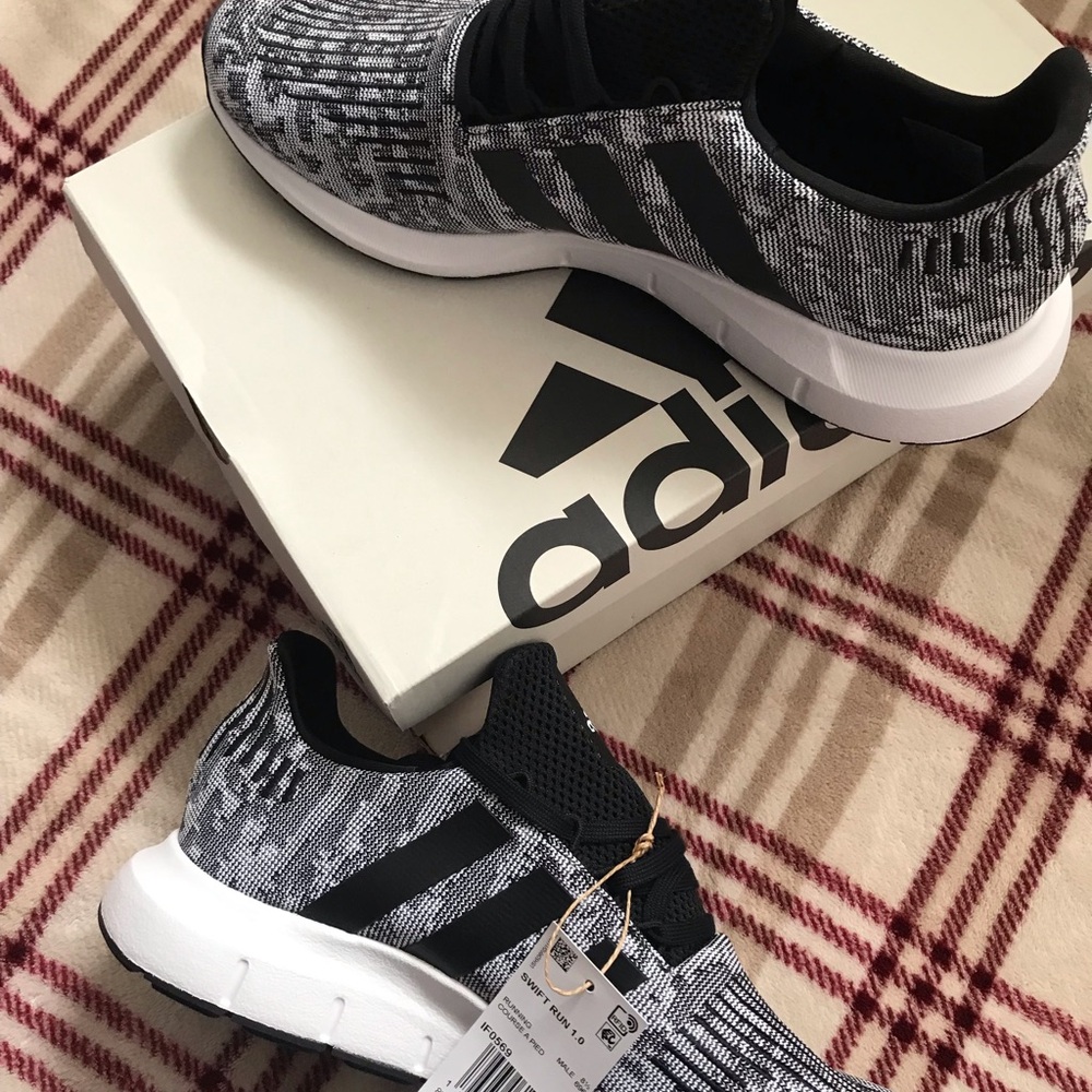 Adidas Black and White Sneakers